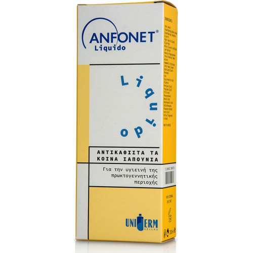 Uniderm Hellas Anfonet Liquido Υγρό Καθαριστικό για Αιμορροΐδες 200ml Uniderm Hellas Anfonet Liquido Υγρό Καθαριστικό για Αιμορροΐδες 200ml