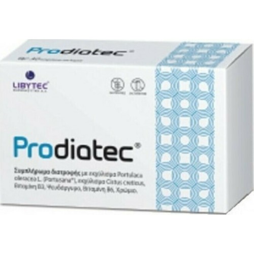 Libytec Prodiatec Συμπλήρωμα Διατροφής για την Ρύθμιση των Επιπέδων Γλυκόζης στο Αίμα 30caps