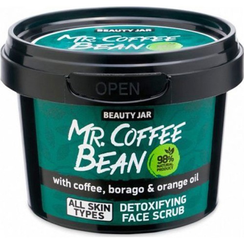 Beauty Jar Mr. Coffee Bean Scrub Προσώπου για Αποτοξίνωση 50g