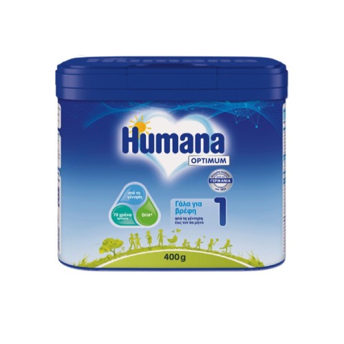 Humana Optimum 1 Βρεφικό Γάλα σε Σκόνη για 0+ Μηνών 400g
