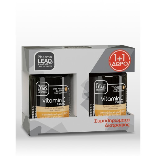 Pharmalead Βιταμίνη C Βραδείας Αποδέσμευσης 1000mg 2 x 30 κάψουλες