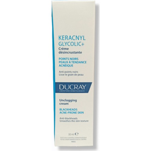 Ducray Keracnyl Glycolic+ Kρέμα Προσώπου για Δέρμα με Τάση Ακμής Σπυράκια & Μαύρα Στίγματα 30ml Ducray Keracnyl Glycolic+ Kρέμα Προσώπου για Δέρμα με Τάση Ακμής Σπυράκια & Μαύρα Στίγματα 30ml