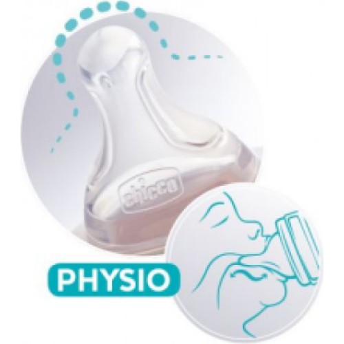 Chicco Physio Anti-Colic Θηλή Σιλικόνης Ροή Φαγητού (6m+) 2τμχ (20347-00) Chicco Physio Anti-Colic Θηλή Σιλικόνης Ροή Φαγητού (6m+) 2τμχ (20347-00)