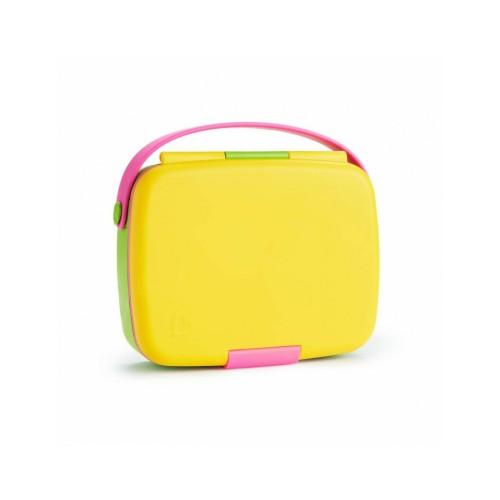 Munchkin Πλαστικό Παιδικό Σετ Φαγητού Yellow / Pink