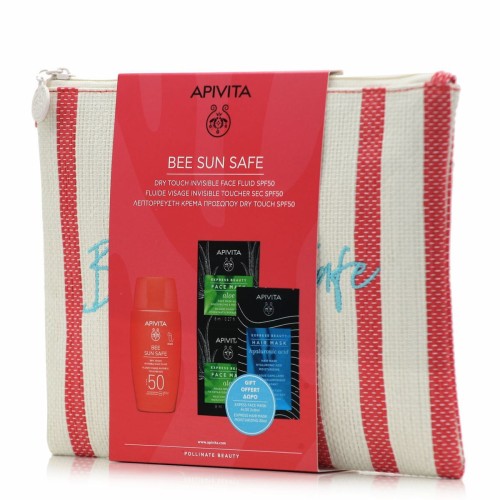Apivita Bee Sun Safe Dry Touch Invisible Face Fluid SPF50 50ml & Δώρο Face Mask Aloe 2x8ml & Hair Mask Hyaluronic Acid 20ml Apivita Bee Sun Safe Dry Touch Invisible Face Fluid SPF50 50ml & Δώρο Face Mask Aloe 2x8ml & Hair Mask Hyaluronic Acid 20ml