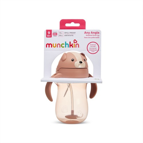 Munchkin Tip & Sip Straw Cup Κύπελλο με Καλαμάκι από 9m+ 296ml - Dog