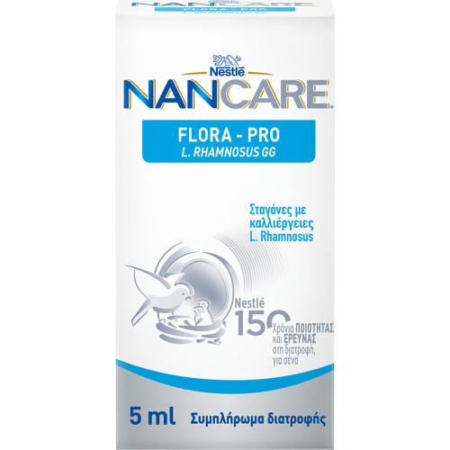 Nestle Nancare Flora Pro Συμπλήρωμα Διατροφής σε Σταγόνες με Καλλιέργειες L.Rhamnosus 5ml