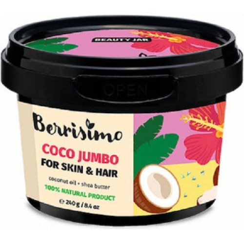 Beauty Jar Berrisimo Coco Jumbo Βούτυρο Καρύδας για Σώμα/Πρόσωπο/Μαλλιά 240g