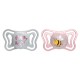 Chicco Πιπίλες Σιλικόνης Light Honey Bee Γκρι-Ροζ για 2-6 μηνών 2τμχ Chicco Πιπίλες Σιλικόνης Light Honey Bee Γκρι-Ροζ για 2-6 μηνών 2τμχ