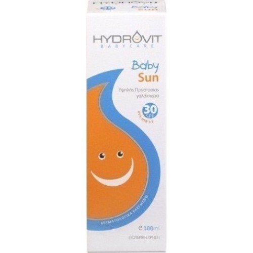 Target Pharma Hydrovit Βρεφικό Αντηλιακό Γαλάκτωμα για Πρόσωπο & Σώμα SPF30 100ml Target Pharma Hydrovit Βρεφικό Αντηλιακό Γαλάκτωμα για Πρόσωπο & Σώμα SPF30 100ml