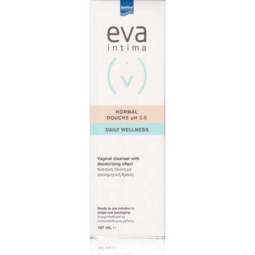 Intermed Eva Intima Daily Wellness Normal Douche Κολπική Πλύση pH 3 Υγρό Καθαρισμού 147ml Intermed Eva Intima Daily Wellness Normal Douche Κολπική Πλύση pH 3 Υγρό Καθαρισμού 147ml
