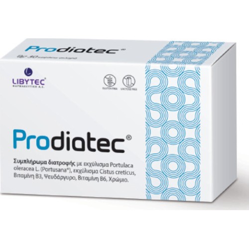 Libytec Prodiatec Συμπλήρωμα Διατροφής για την Ρύθμιση των Επιπέδων Γλυκόζης στο Αίμα 30caps Libytec Prodiatec Συμπλήρωμα Διατροφής για την Ρύθμιση των Επιπέδων Γλυκόζης στο Αίμα 30caps