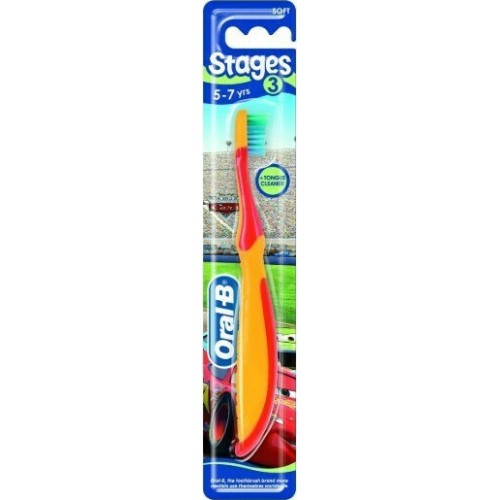 Oral-B Extra Soft Παιδική Οδοντόβουρτσα Κόκκινο / Πορτοκαλί για 3+ χρονών, 1τμχ