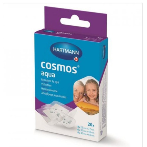 Hartmann Cosmos Aqua Αδιάβροχα Αυτοκόλλητα Επιθέματα σε 3 Μεγέθη 20τμχ (535550)