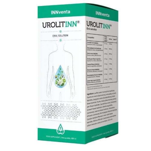 Innventa Urolitinn Συμπλήρωμα για Θεραπεία & Πρόληψη Ουρολιθίασης 600ml Innventa Urolitinn Συμπλήρωμα για Θεραπεία & Πρόληψη Ουρολιθίασης 600ml