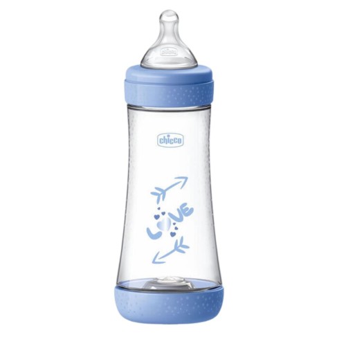 Chicco Πλαστικό Μπιμπερό Perfect Κατά των Κολικών με Θηλή Σιλικόνης 4m+ 300ml Chicco Πλαστικό Μπιμπερό Perfect Κατά των Κολικών με Θηλή Σιλικόνης 4m+ 300ml