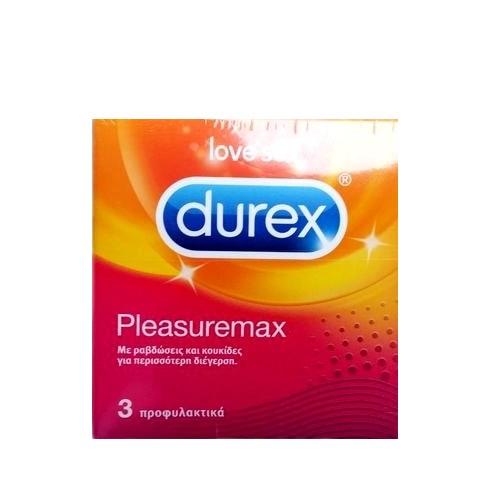 Durex PleasureMax Προφυλακτικά 3 τμχ