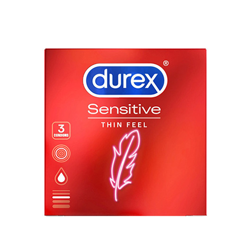Durex Sensitive Προφυλακτικά 3 τμχ Durex Sensitive Προφυλακτικά 3 τμχ