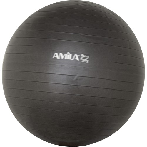 Amila Μπάλα Γυμναστικής Gymball 65Cm Μαύρη - 95845