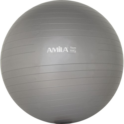 Amila Μπάλα Γυμναστικής Gymball 75Cm Γκρι - 95867