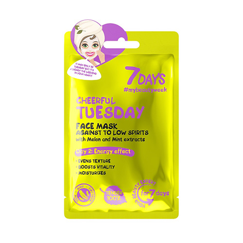 7DAYS Cheerful Tuesday Sheet Mask Μάσκα Προσώπου 28g