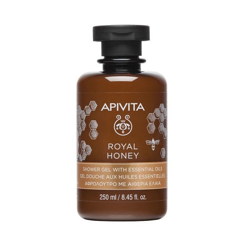 Apivita Royal Honey Shower Gel Κρεμώδες Aφρόλουτρο με Aιθέρια Έλαια 250ml