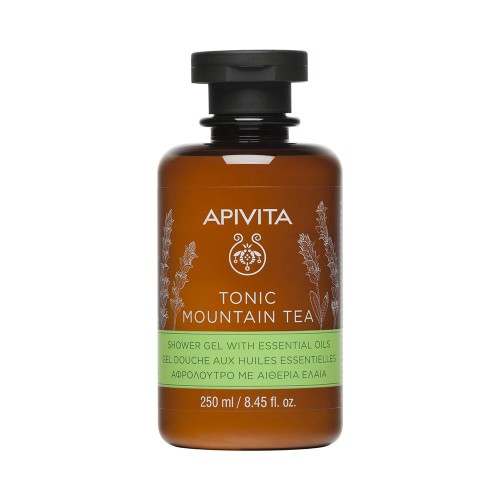 Apivita Tonic Mountain Tea Αφρόλουτρο με Αιθέρια Έλαια 250ml