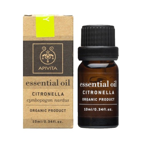 Apivita Essential Oil Citronella Αιθέριο Έλαιο Σιτρονέλλα 10ml