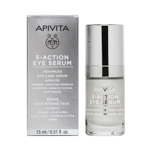 Apivita 5-Action Eye Serum Ορός Εντατικής Φροντίδας για τα Μάτια 15ml