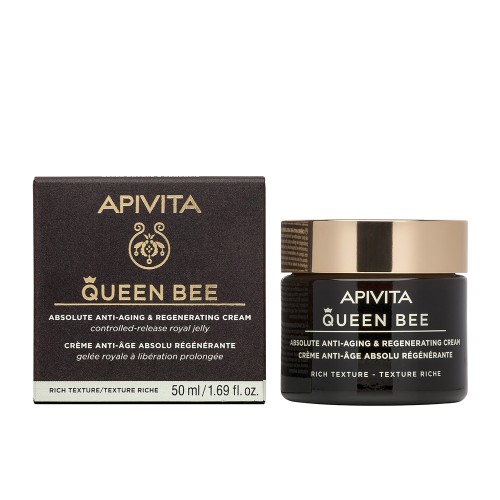 Apivita Queen Bee Κρέμα Απόλυτης Αντιγήρανσης & Αναγέννησης Πλούσιας Υφής 50ml Apivita Queen Bee Κρέμα Απόλυτης Αντιγήρανσης & Αναγέννησης Πλούσιας Υφής 50ml