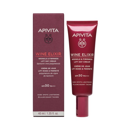 Apivita Wine Elixir Αντιρυτιδική Κρέμα Ημέρας SPF30 για Σύσφιξη & Lifting - Αποχρωματισμός Πανάδων 40ml