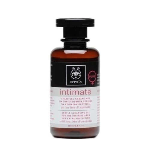 Apivita Intimate Plus Απαλό Gel Καθαρισμού για την Ευαίσθητη Περιοχή με Πρόπολη & Τεϊόδεντρο, 200ml