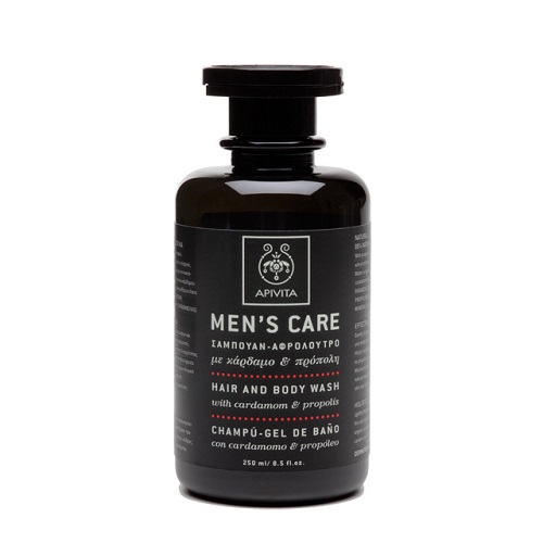 Apivita Men's Care Ανδρικό Σαμπουάν - Αφρόλουτρο με Κάρδαμο & Πρόπολη, 250ml Apivita Men's Care Ανδρικό Σαμπουάν - Αφρόλουτρο με Κάρδαμο & Πρόπολη, 250ml