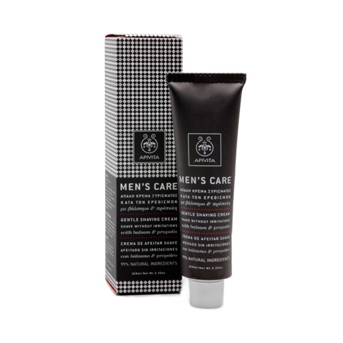 Apivita Men's Care Απαλή Κρέμα Ξυρίσματος Κατά Των Ερεθισμών με Βάλσαμο & Πρόπολη 100ml