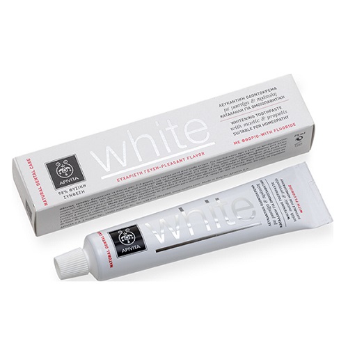 Apivita Natural Dental Care White Mastic & Propolis Whitening Toothpaste, 75ml