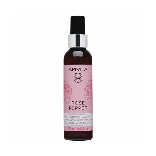 Apivita Rose Pepper Body Reshaping Massage Oil 150ml