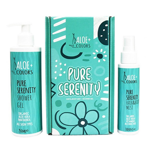 Aloe+ Colors Gift Set Pure Serenity Shower Gel 250ml + Hair & Body Mist 100ml
