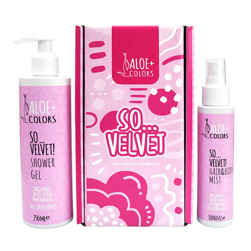 Aloe+ Colors Gift Set So Velvet Shower Gel 250ml + Hair & Body Mist 100ml