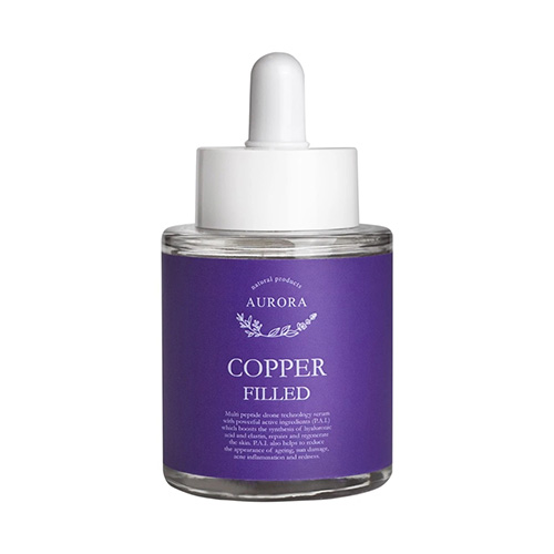 Aurora Copper Filled Face Serum Ενυδατικό & Αντιγηραντικό Serum Προσώπου με Υαλουρονικό Οξύ 30ml