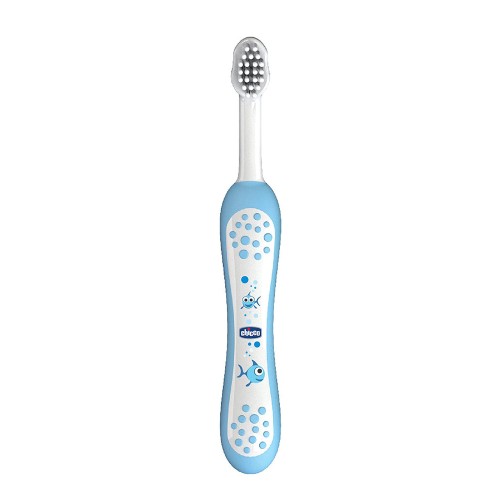Chicco Toothbrush 6m+ Οδοντόβουρτσα για Βρέφη Μπλε 1τμχ