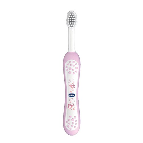 Chicco Toothbrush 6m+ Οδοντόβουρτσα για Βρέφη Ροζ 1τμχ