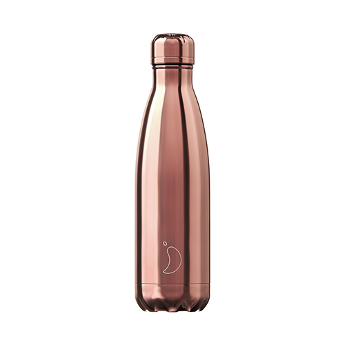 Chilly's Chrome Rose Gold Μπουκάλι Θερμός 500ml