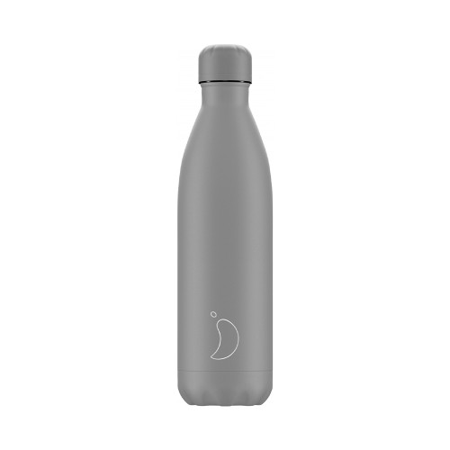 Chilly's Monochrome All Matte Grey Μπουκάλι Θερμός 750ml