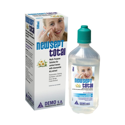 Demo NewSept Total Multi-Purpose Solution for Contact Lenses with Chamomile Extract 500ml