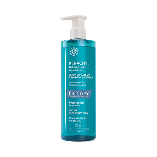 Ducray Keracnyl Gel Moussant Καθαριστικό Προσώπου/Σώματος για Λιπαρό ή με Τάση Ακμής Δέρμα 400ml