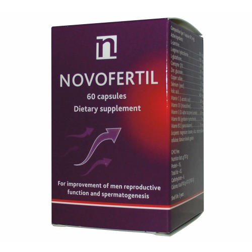 Novofertil Συμβάλει στη Φυσιολογική Σπερματογένεση των Ανδρών 60 Caps