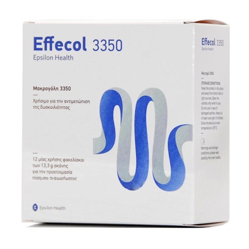 Epsilon Health Effecol 3350 για την Αντιμετώπιση της Δυσκοιλιότητας 12 φακελίσκοι των 13,3gr 