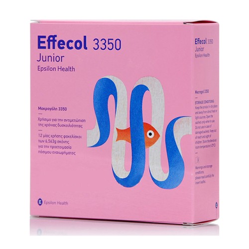 Epsilon Health Effecol 3350 Junior για την Αντιμετώπιση της Δυσκοιλιότητας σε Παιδιά, 12 φακελίσκοι