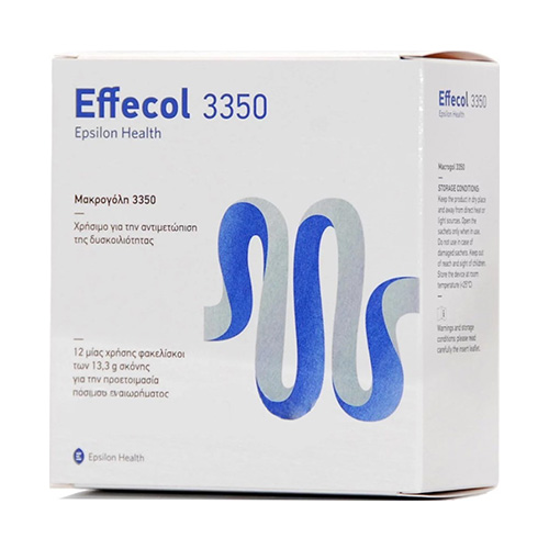 Epsilon Health Effecol 3350 για την Αντιμετώπιση της Δυσκοιλιότητας 12 φακελίσκοι των 13,3gr 