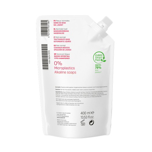 Eubos Liquid Red Washing Emulsion Refill Ανταλλακτικό 400ml